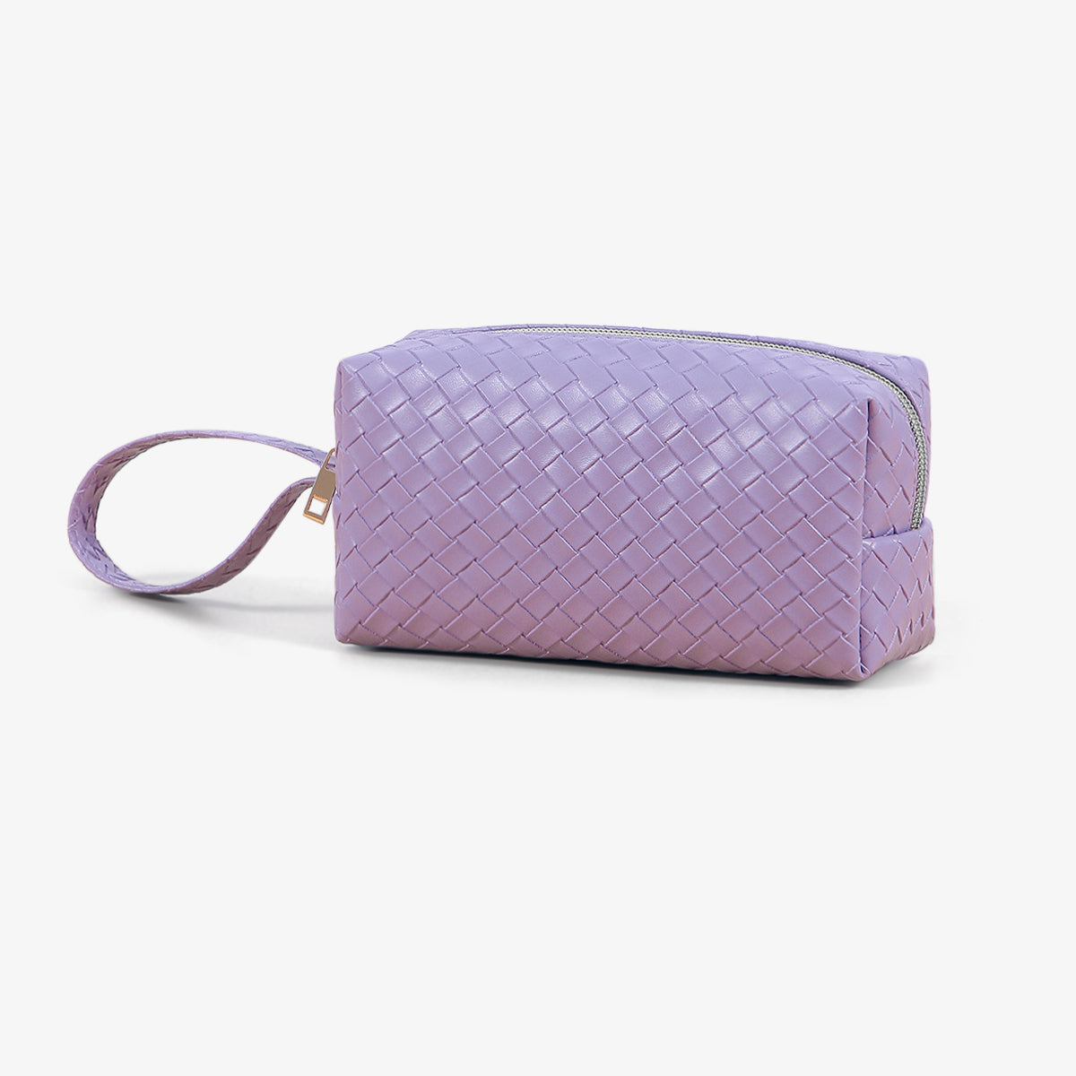 Fashion Leather Cosmetic Bag Waterproof Toiletry Bag(purple)