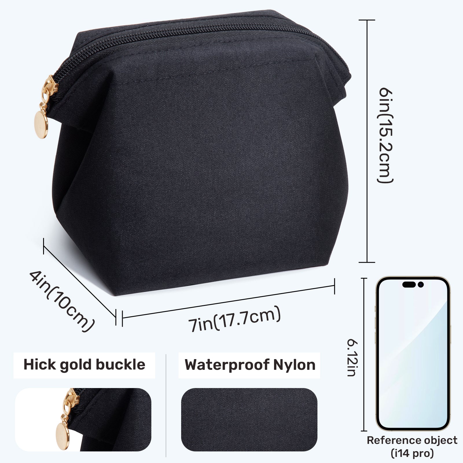 Mini Cosmetic Bag for Touch-Ups