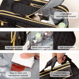 Large Capacity Travel Toiletry Hanging Bag (Black)