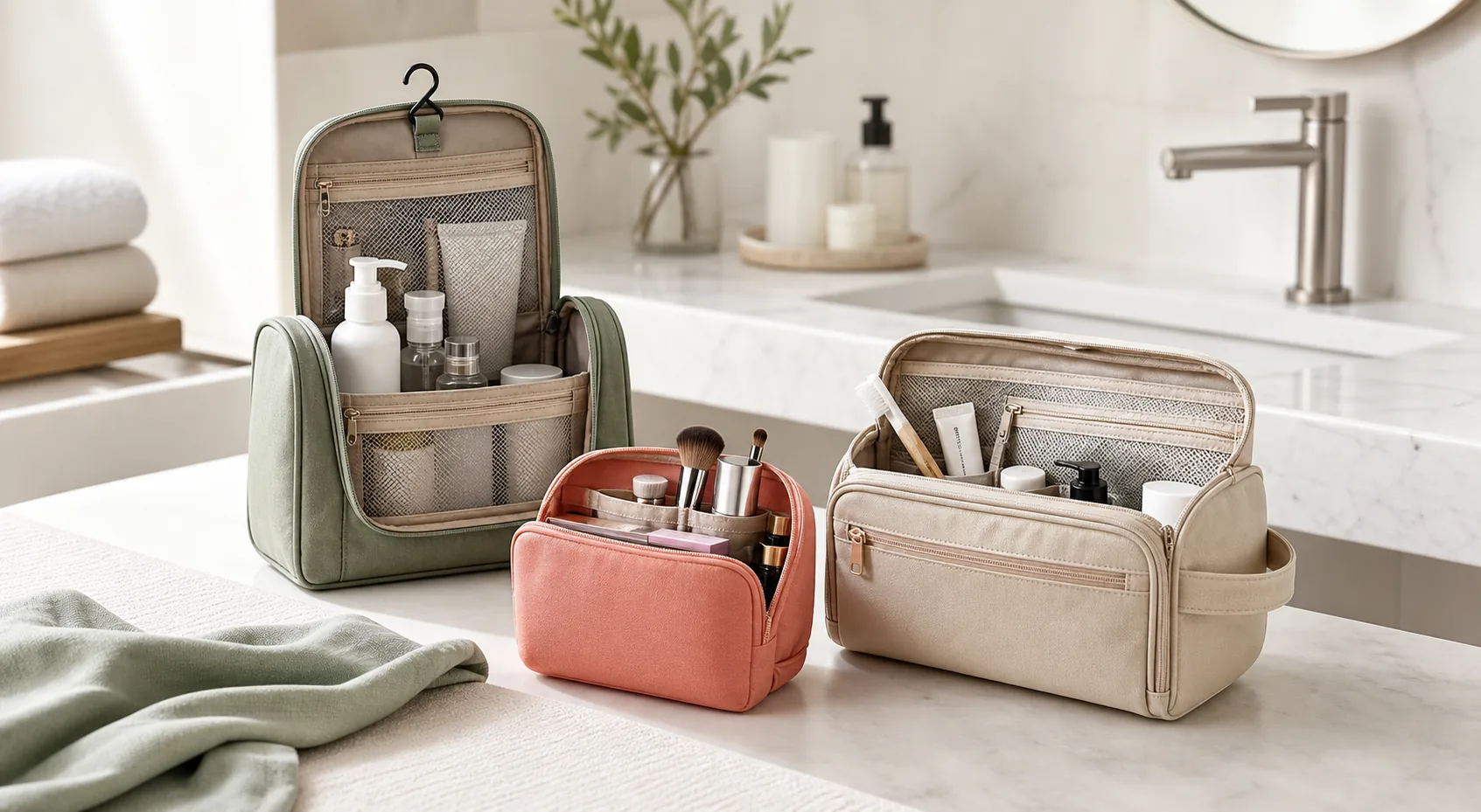 FUNSEED toiletry bags and cosmetic bags