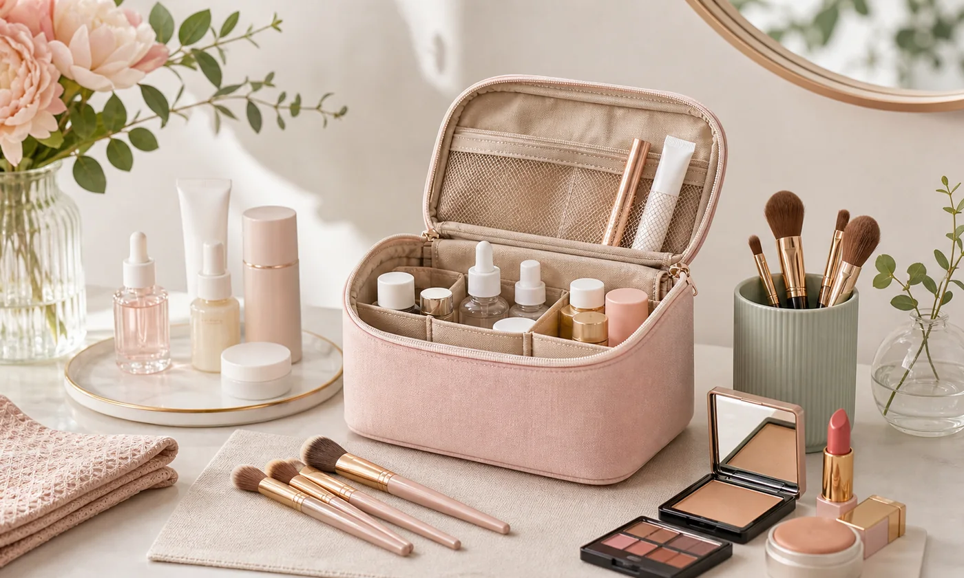 Cosmetic bag organization