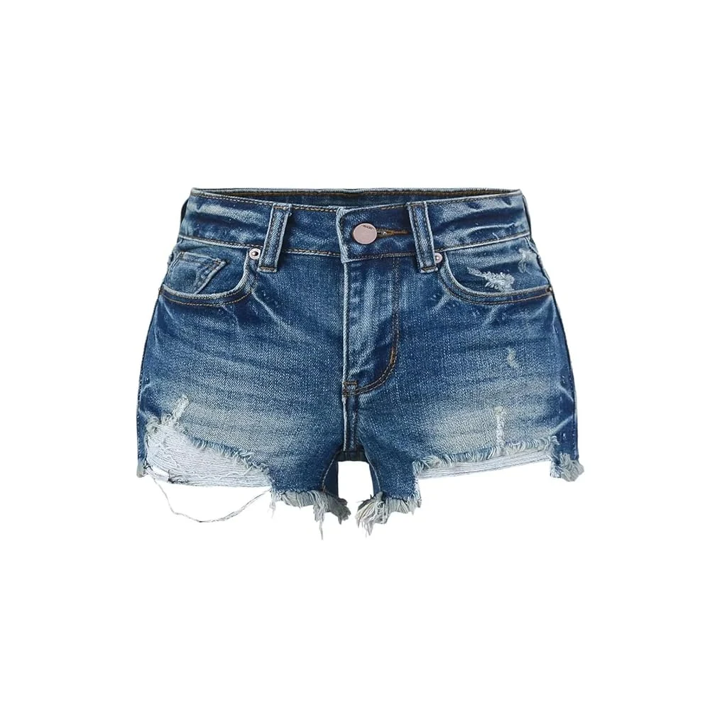 FUNSEED Distressed Denim Shorts