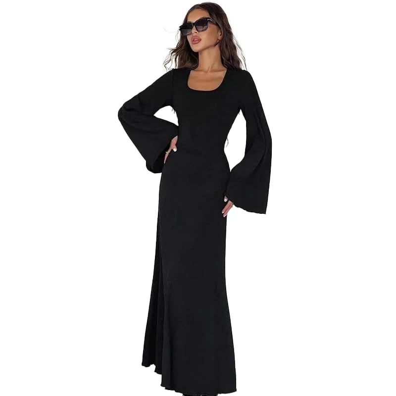 FUNSEED Bell Sleeve Maxi Dress