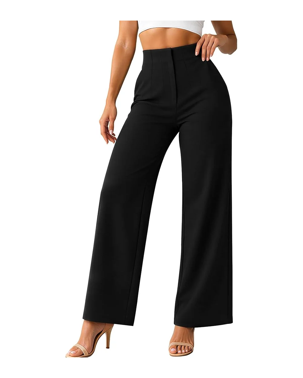 FUNSEED Wide-Leg Tailored Trousers
