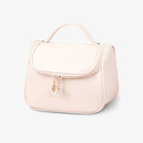 High-quality large-capacity leather cosmetic bag（Off-White）