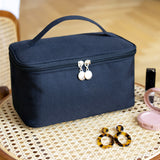 Rectangular handle makeup bag