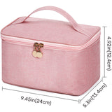 Rectangular handle makeup bag