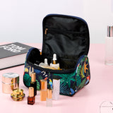 High-quality large-capacity leather cosmetic bag（Printed）