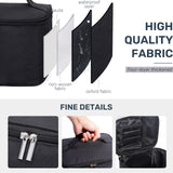Travel Makeup Bag Portable Large Cosmetic Organizer Storage Case (balck)