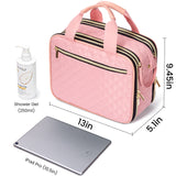 Large Capacity Travel Toiletry Hanging Bag(Pink)