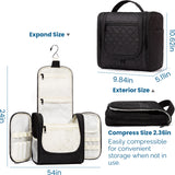 Large Capacity Hanging  Travel Toiletry Bag(Balck)