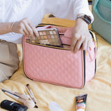 Large Capacity Travel Toiletry Hanging Bag(Pink)