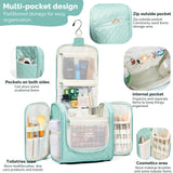 Large Capacity Hanging  Travel Toiletry Bag(Turquoise )