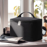 Travel Makeup Bag Portable Large Cosmetic Organizer Storage Case (balck)
