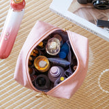 Small Mini Portable Travel Makeup Bag （Black）