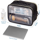 Large  Clear Travel Toiletry Bag (Balck)