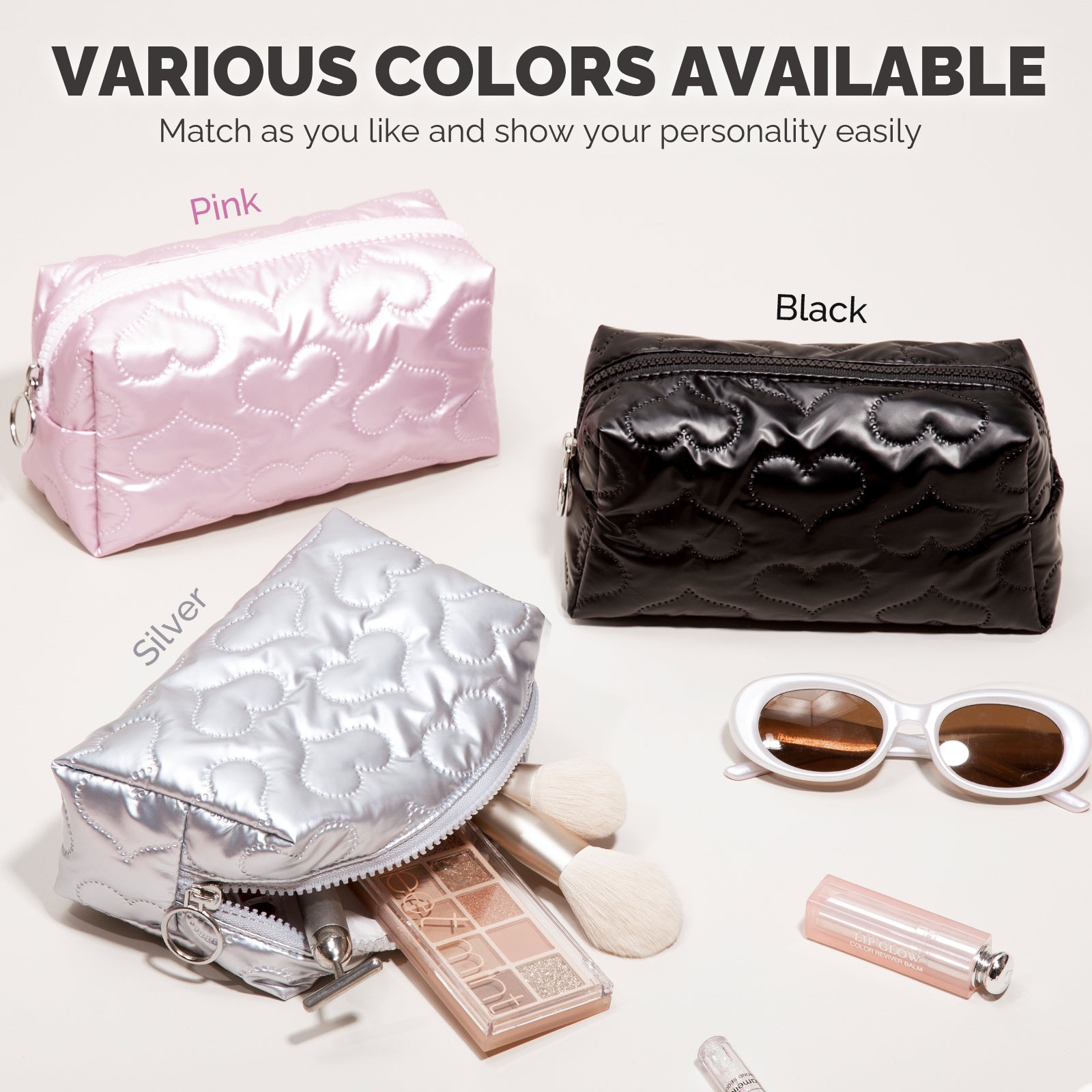 LOVE Cute  Makeup Bag(Balck)