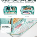 Large  Clear Travel Toiletry Bag (Turquoise )