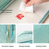 Large  Clear Travel Toiletry Bag (Turquoise )