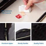 Large  Clear Travel Toiletry Bag (Balck)