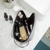 Travel Toiletry Bag With Portable(Light Gray)