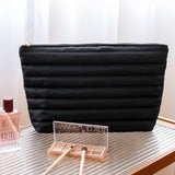 Fluffy Large Capacity Travel Cosmetic Bag(Balck)