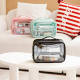 Large  Clear Travel Toiletry Bag (Balck)