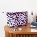 Large Travel Toiletry Bag（Pink Stripe）