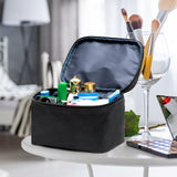 Travel  Small Mini Makeup Bag for Jewelry, Lipstick(balck)