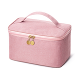 Rectangular handle makeup bag