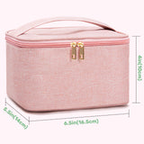 Travel  Small Mini Makeup Bag for Jewelry, Lipstick(pink)