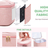 Travel  Small Mini Makeup Bag for Jewelry, Lipstick(pink)